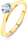 SAVICKI Inel de logodnă The Light: aur bicolor, cu diamant - savicki - 12 551,00 RON
