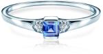 SAVICKI Inel de logodnă SAVICKI: aur alb, safir albastru, diamante - savicki - 5 067,00 RON