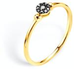 SAVICKI Inel de logodnă SAVICKI: aur, diamante negre