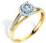 SAVICKI Inel de logodnă SAVICKI: aur bicolor, diamante - savicki - 4 324,00 RON