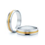 SAVICKI Verighete: aur bicolor, concave, 5 mm