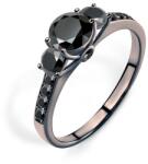 SAVICKI Inel de logodnă Dream: aur negru, diamant negru - savicki - 16 593,00 RON