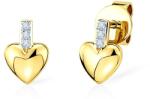 SAVICKI Cercei inimă SAVICKI: aur, diamante - savicki - 2 871,00 RON