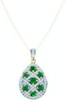SAVICKI Pandantiv SAVICKI: aur bicolor, smaralde, diamante - savicki - 5 224,00 RON