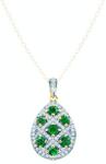 SAVICKI Pandantiv SAVICKI: aur bicolor, smaralde, diamante - savicki - 6 730,00 RON