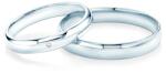 SAVICKI Verighete Fairytale: aur alb, safir alb, semicirculare, 3 mm și 4 mm