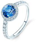 SAVICKI Inel de logodnă This is Love Love: aur alb, safir albastru - savicki - 9 990,00 RON