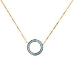 SAVICKI Colier cerc din aur 585 cu diamante albe 0.08 ct 42 cm