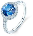 SAVICKI Inel de logodnă This is Love Love: aur alb, safir albastru - savicki - 14 576,00 RON