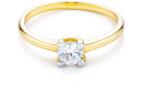 SAVICKI Inel de logodnă SAVICKI: aur bicolor, cu zirconiu - savicki - 2 843,00 RON