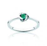 SAVICKI Inel Secret Garden: aur alb, smarald - savicki - 3 585,00 RON