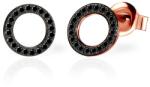 SAVICKI Cercei cercuri SAVICKI: aur roz, diamante negre - savicki - 1 622,00 RON