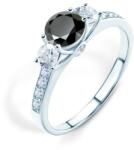 SAVICKI Inel de logodnă Dream: aur alb, diamant negru - savicki - 13 522,00 RON