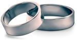 SAVICKI Verighete: aur negru, plate, 6 mm
