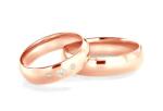 SAVICKI Verighete: aur roz, semicirculare, 5 mm - savicki - 11 872,00 RON