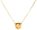 SAVICKI Colier din aur 585 cu citrin 0.58 ct 42 cm