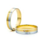 SAVICKI Verighete: aur bicolor, plate, 4 mm - savicki - 9 227,00 RON