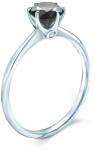 SAVICKI Inel de logodnă The Journey: aur alb, diamant negru - savicki - 7 832,00 RON