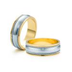 SAVICKI Verighete: aur bicolor, semicirculare, 6 mm - savicki - 14 576,00 RON