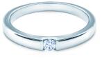 SAVICKI Inel de logodnă Minimalism: aur alb, cu diamant - savicki - 4 435,00 RON