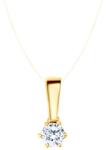 SAVICKI Pandantiv The Journey: aur, safir alb - savicki - 1 593,00 RON