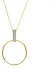 SAVICKI Colier cerc din aur 585 cu diamante albe 0.03 ct 42 cm - savicki - 4 766,00 RON