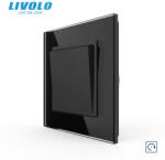 LIVOLO Intrerupator mecanic simplu cu revenire 2M, cu rama sticla Livolo (VL-FCMH-2BP-P7E)