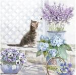 AMBIENTE Szalvéta 33x33cm 20db/csomag Kitten, Cica (AMB.13309990)
