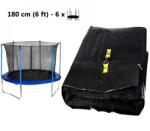 AGA Belső védőháló 180 cm átmérőjű trambulinhoz 6 rudas AGA MR1506IN-6Black - Fekete (k3037) - kertaktiv