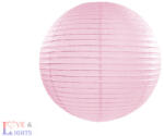  Világos rózsaszín papír lampion 20 cm