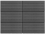 vidaXL Plăci de pardoseală, 6 buc. , gri, 60 x 30 cm, WPC, 1 m2 (49056)