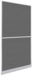 vidaXL Plasă insecte cu balamale pentru uși, alb, 120 x 240 cm (141565)