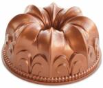 Nordic Ware Formă pentru prăjitură tip Bundt cu design de crini, Fleur De Nov Bundt®, Nordic Ware, culoare caramel (53248)