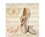 AMBIENTE Szalvéta 25x25cm 20db/csomag Concerto Ballet, Balett koncert (PPD.B1252467)