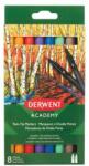Derwent Carioci Derwent Academy cu 2 capete varf tip pensula si ascutit 8 buc/set calitate superioara (DW98206)