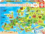 Educa - Puzzle Harta Europei 150 de piese - 150 piese Puzzle