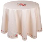 Clayre & Eef Kerek asztalterítő pamut rózsás mintával - 170 cm - Little Rose