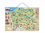 Woodyland Harta magnetică a Poloniei cu imagini și joc de societate 3în1 (OLP102191234) Puzzle