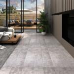 vidaXL Plăci de pardoseală, gri pământ, 5, 26 m2, 2 mm, PVC (146605)