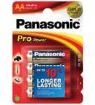 Panasonic Pro Power Gold Alkaline, LR6, AA, Mignon elem, 4db/csomag - Kiárusítás!