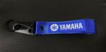 Yamaha KÉK motoros kulcstartó karabineres hímzett pánttal PRÉMIUM (MO-YAMAHAK2)