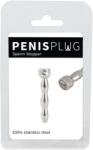 Penisplug - lépcsős, halálfejes acél húgycsőtágító ékszer (0, 6-0, 8cm)
