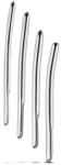  SINNER 176 - íves acél húgycsőtágító dildó szett (4 részes) - középhaladó