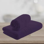 Ralex Pucioasa Set 2 prosoape baie 70x140 cm si 50x90 cm Bumbac 100%, Greek Border 500 grame/mp, Mov Prosop