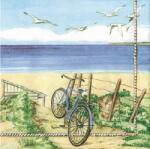 AMBIENTE Szalvéta 33x33cm 20db/csomag Beach Bicycle, Strand kerékpár (AMB.13303325)