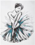 Atmosphera Createur D'interieur Sticker ILLU Danseuse Blue, 30x40 cm