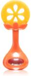 BabyOno Have Fun Teether jucărie pentru dentiție cu zornăitoare Juicy Orange 1 buc