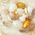  Szalvéta 1db 33x33cm Golden Eggs, Arany tojások (AMB.23312795)