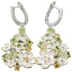 Frumoasa Venetiana Cercei argint peridot (C1488)
