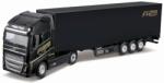 Bburago Tir Volvo FH16 Globetrotter 750 XXL Black + Trailer - 40 cm1/43 (13804)